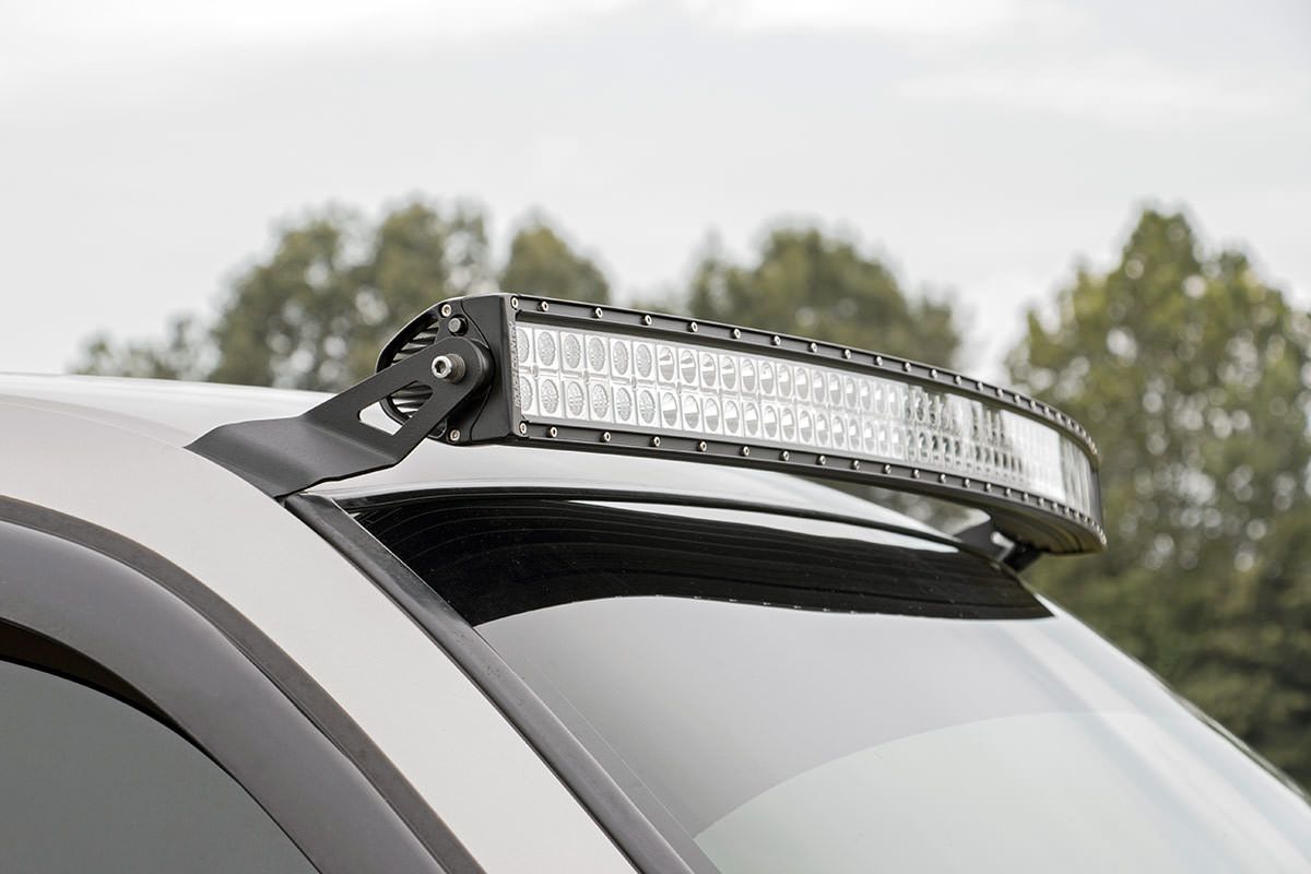 Rough Country LED Light Mount | Windshield | 54" Curved | Chevy/GMC 1500 Truck & SUV (99-06 & Classic)