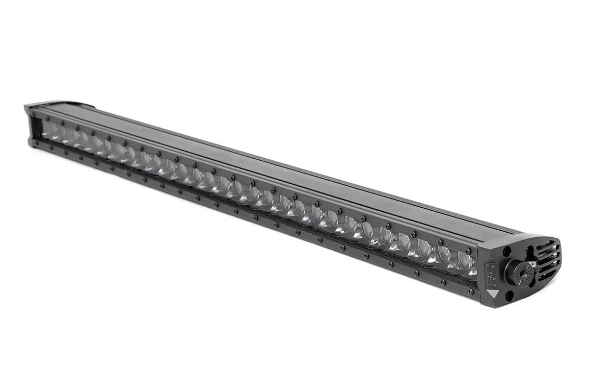 Rough Country 30 Inch Black Series LED Light Bar | Single Row | Cool White DRL