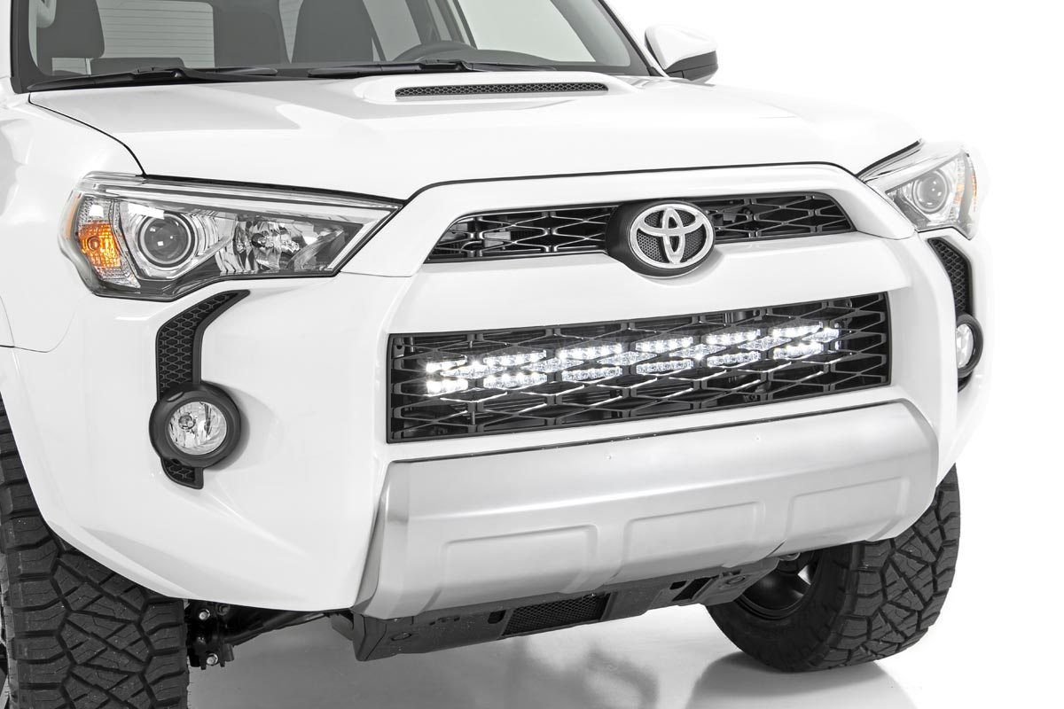Rough Country LED Light Kit | Bumper Mount | 30" Black Dual Row | Toyota 4Runner (14-20)
