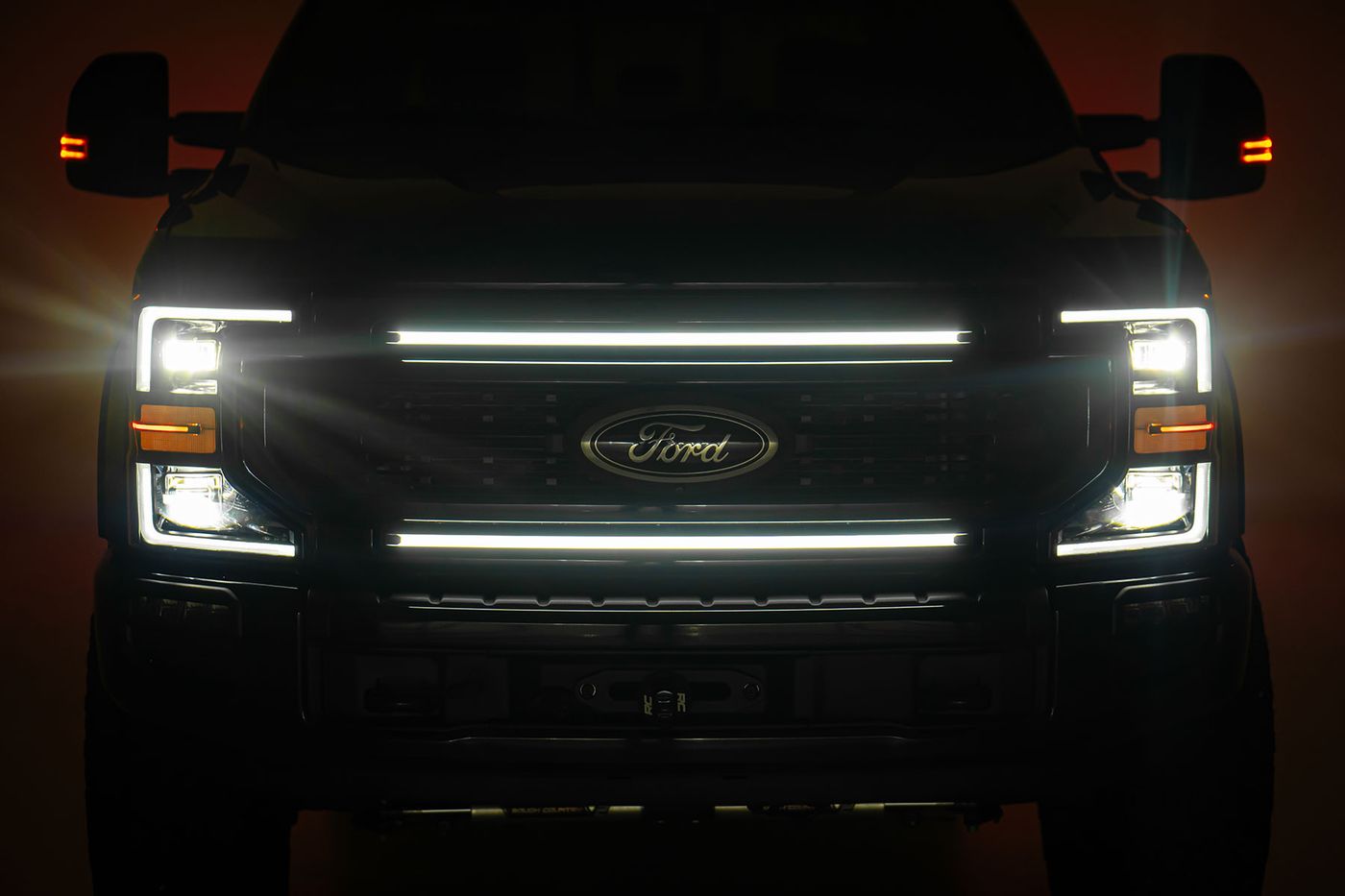 Rough Country LED Light Kit | Grille Mount | 30 Inch DRL | Ford F-250/F-350 Super Duty (17-22)