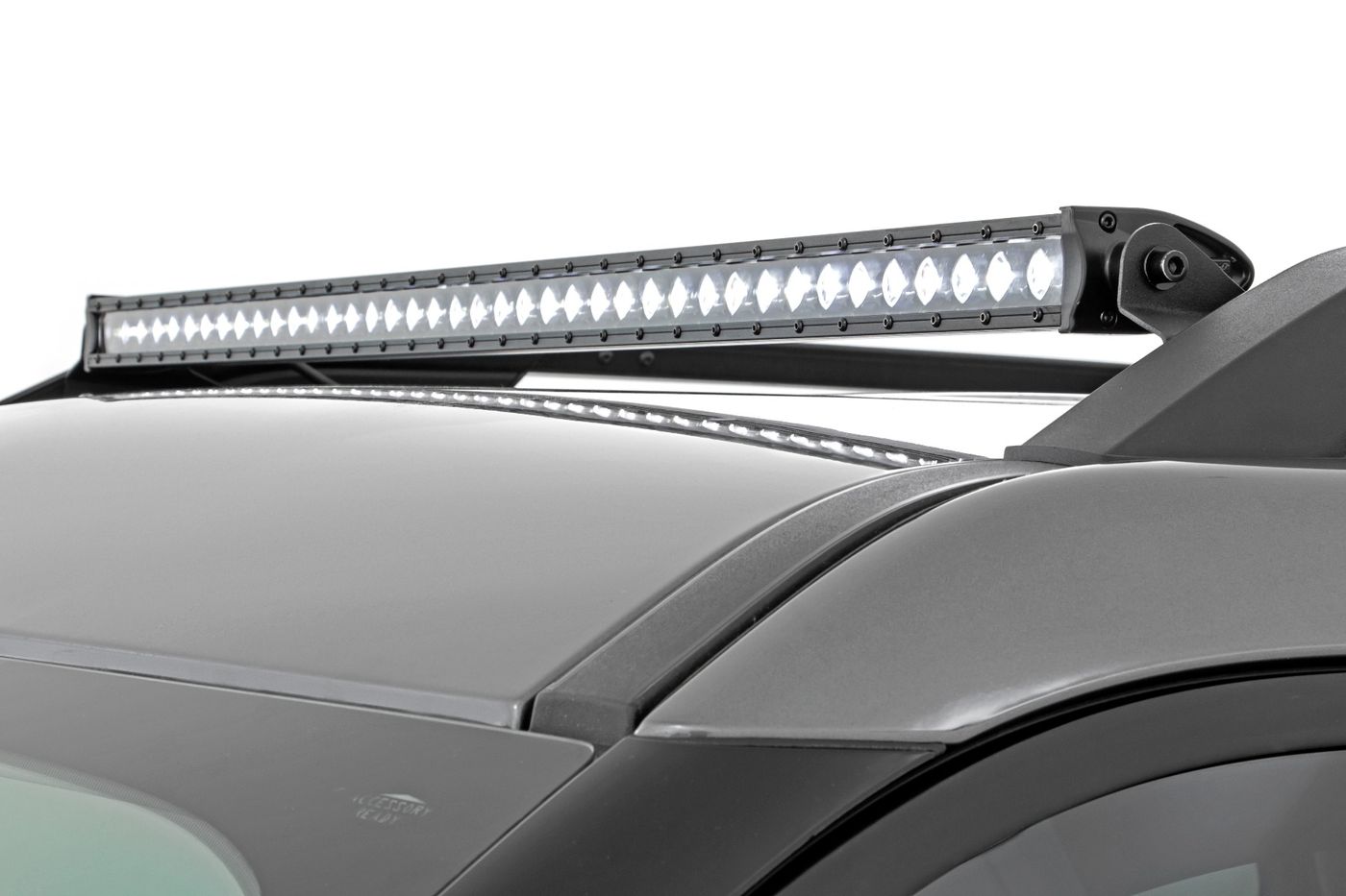 Rough Country LED Light Kit | Roof Rack Mount | 40" Black Single Row | Ford Bronco Sport (21-26)