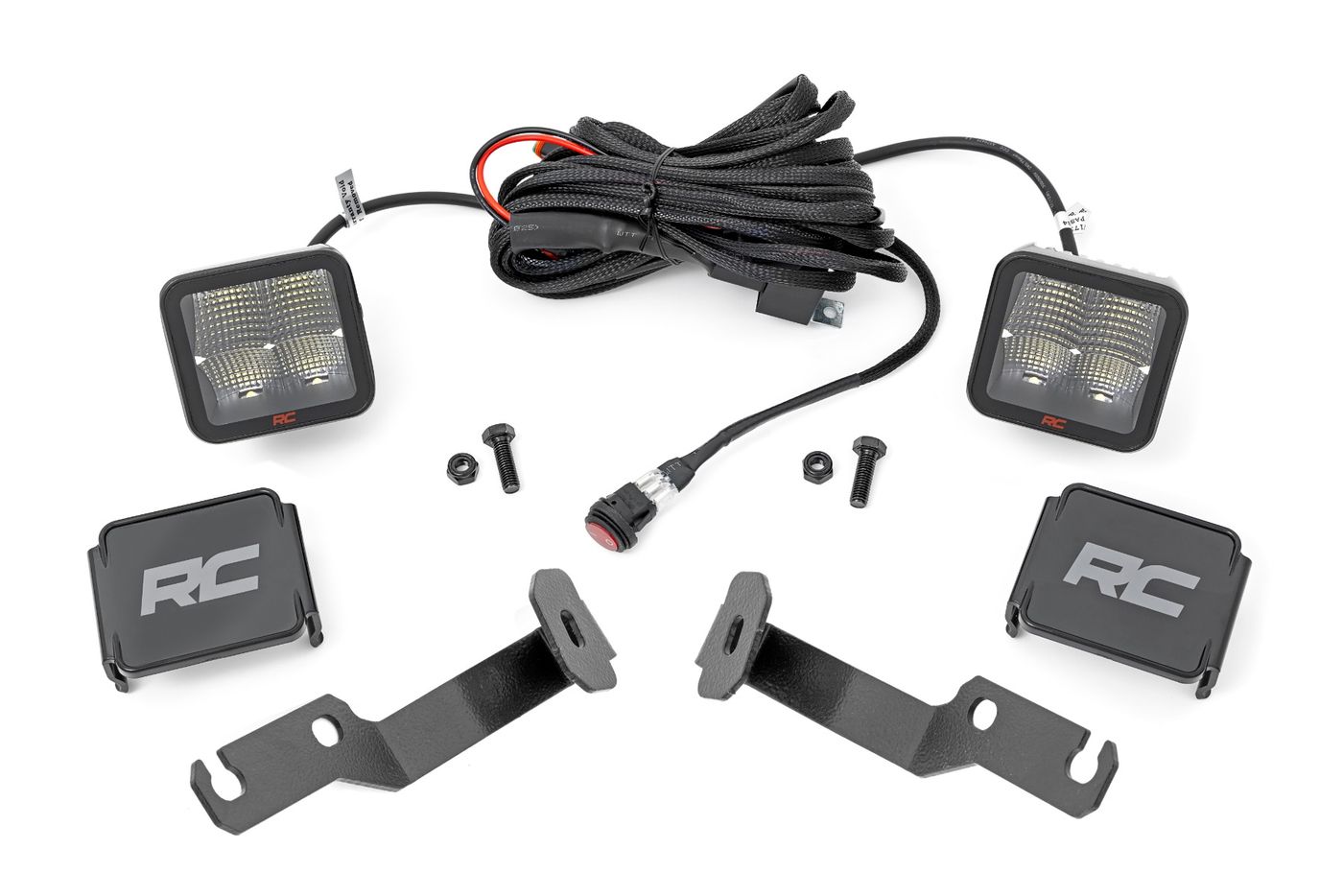 Rough Country LED Light Kit | Ditch Mount | 2" Spectrum Pair | Spot | Toyota Tacoma (05-15)