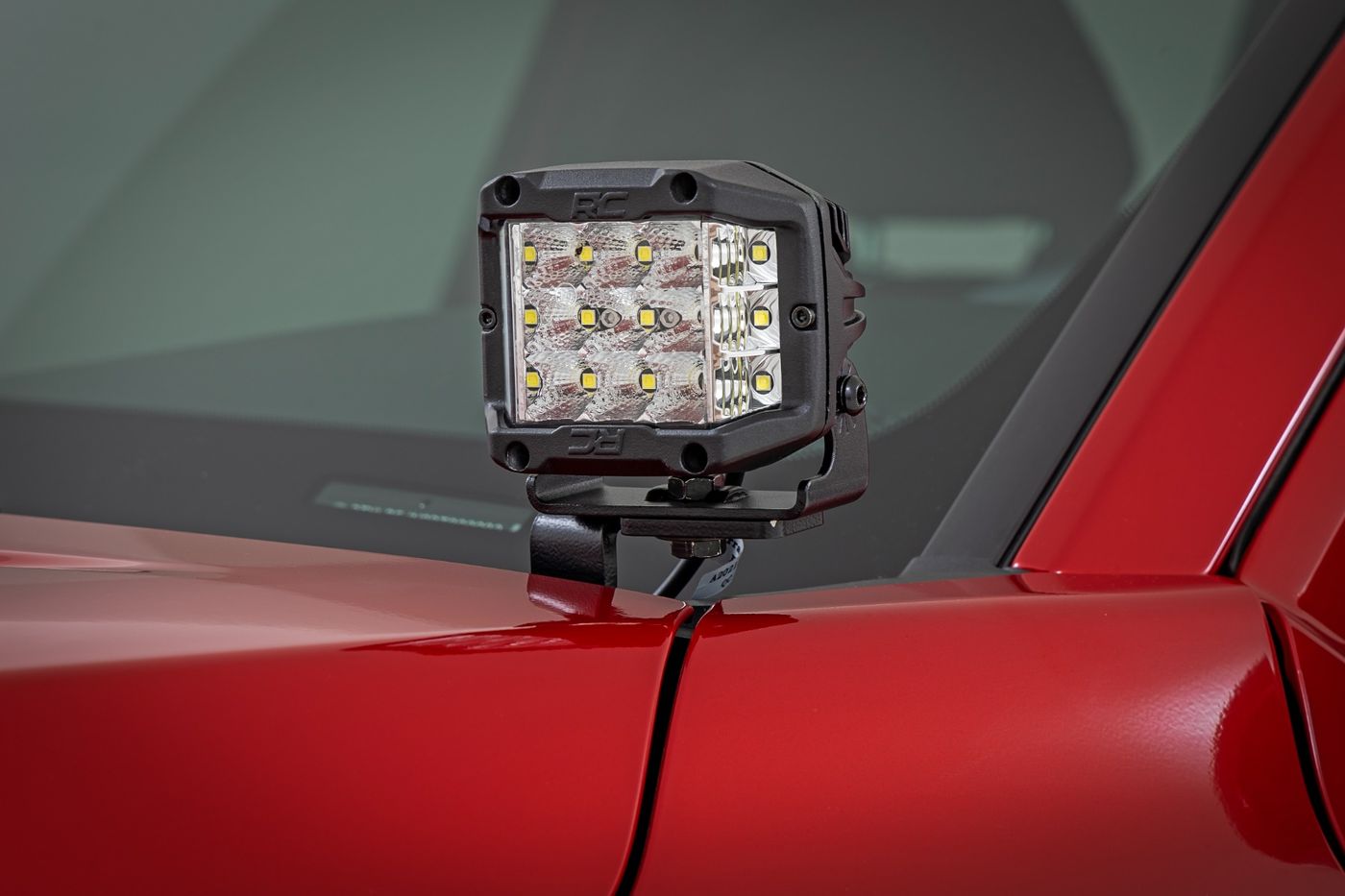 Rough Country LED Light Kit | Ditch Mount | 3" OSRAM | Wide | Toyota Tacoma 2WD/4WD (24-26)