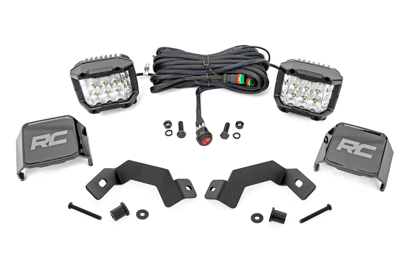 Rough Country LED Light Kit | Ditch Mount | 3" OSRAM | Wide | Toyota Land Cruiser (24-26)