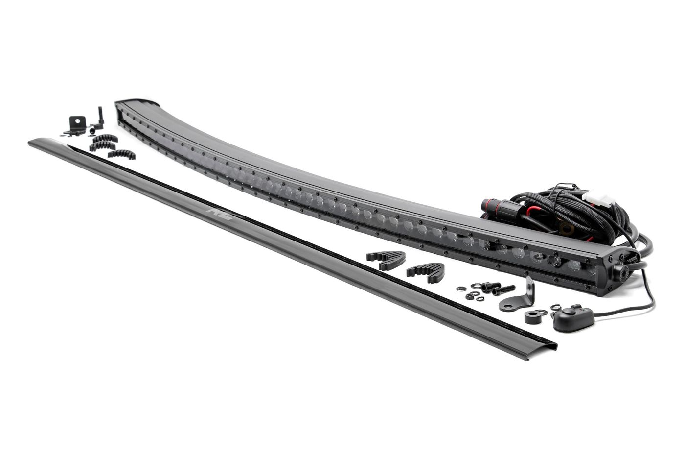 Rough Country 50 Inch Black Series LED Light Bar | Curved | Single Row