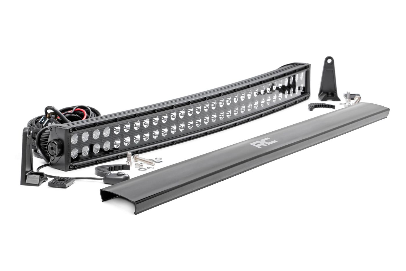 Rough Country 30 Inch Black Series LED Light Bar | Curved | Dual Row