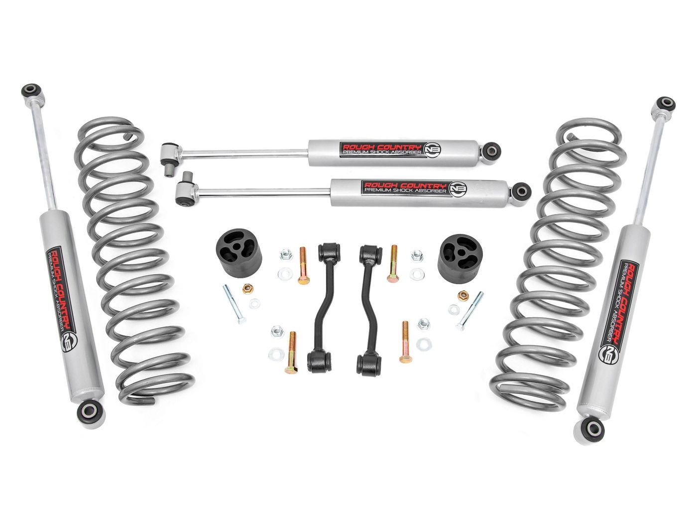 Rough Country 2.5 Inch Leveling Kits | Springs | Jeep Gladiator JT 4WD (2024-2026)