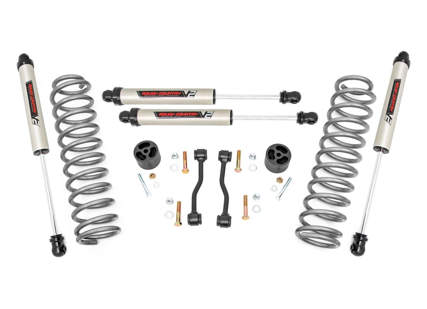 Rough Country 2.5 Inch Leveling Kits | Springs | V2 | Jeep Gladiator JT 4WD (2024-2026)