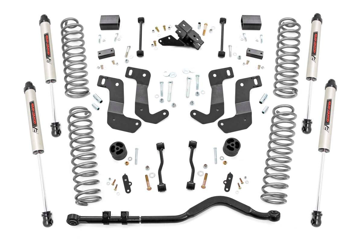 Rough Country 3.5 Inch Lift Kit | C/A Drop | Stage 1 | V2 | Jeep Wrangler Unlimited (24-26)