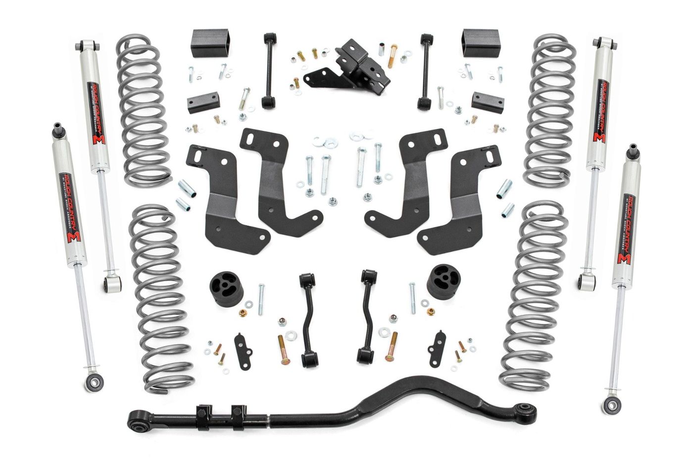 Rough Country 3.5 Inch Lift Kit | C/A Drop | Stage 1 | M1 | Jeep Wrangler JL 4WD (24-25)