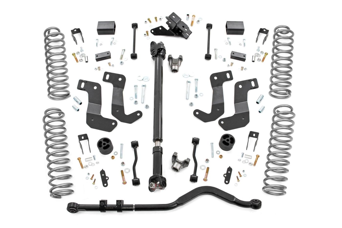 Rough Country 3.5 Inch Lift Kit | C/A Drop | 4-Door | 392 | Jeep Wrangler Unlimited (24-26)