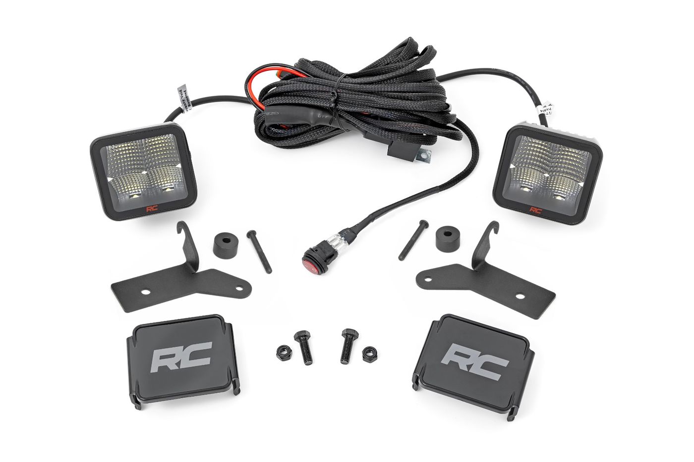 Rough Country LED Light Kit | Hinge Mount | 2" Spectrum Pair | Jeep Gladiator JT/Wrangler JL (18-26)