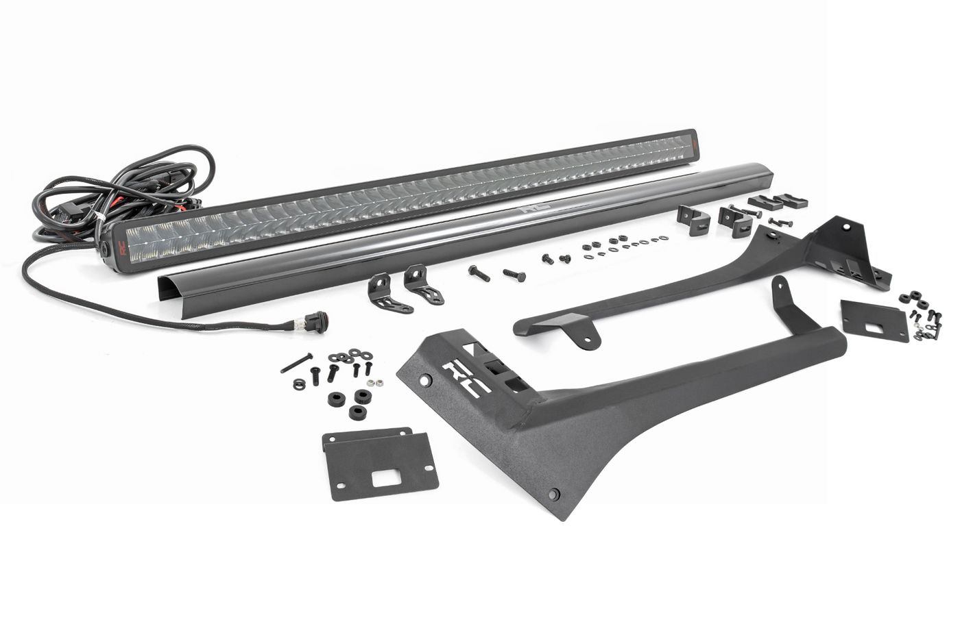 Rough Country LED Light Kit | Windshield | 50" Spectrum Dual Row | Jeep Gladiator JT/Wrangler JL (18-26)