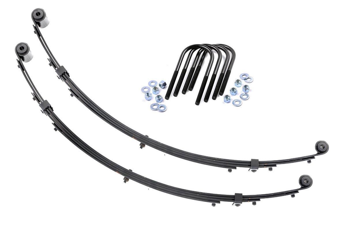 Rough Country Front Leaf Springs | 4" Lift | Pair | Jeep Wrangler YJ 4WD (1987-1995)