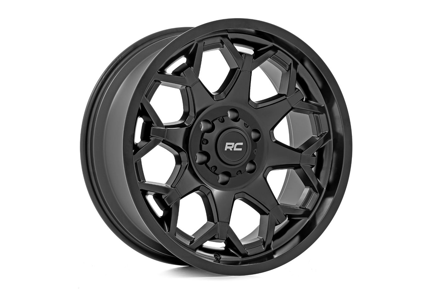 Rough Country Rough Country 80 Series Wheel | One-Piece | Semi Gloss Black | 20x10 | 6x5.5 | -19mm