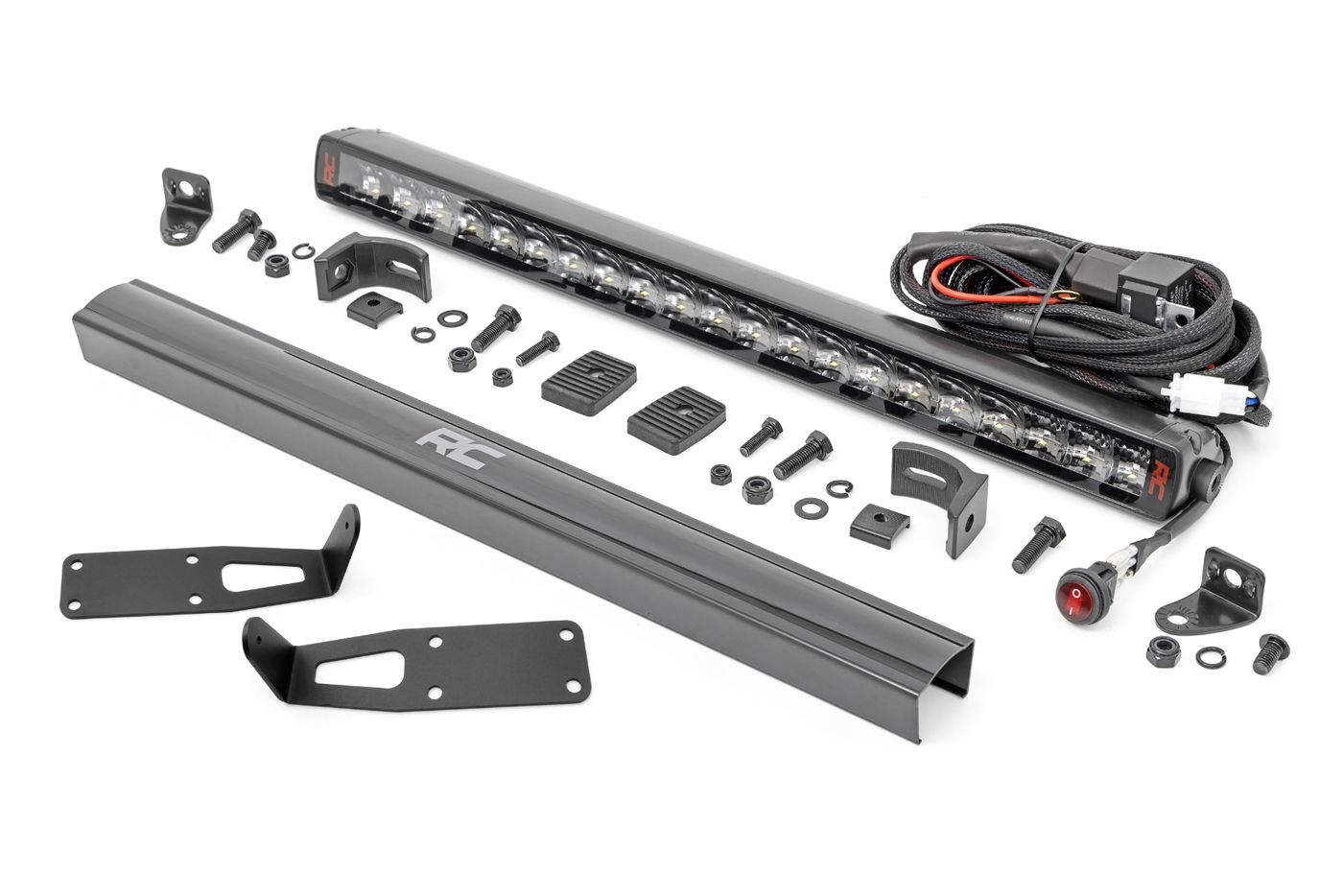 Rough Country LED Light Kit | Bumper Mount | 20" Spectrum Single Row | Ram 2500 (03-18)/3500 (03-18)