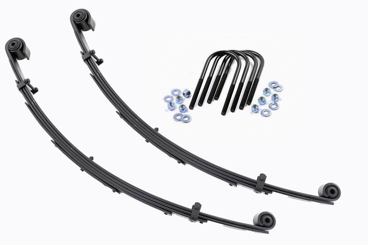 Rough Country Front Leaf Springs | 4" Lift | Pair | Ford Excursion/F-250 Super Duty/F-350 Super Duty 4WD