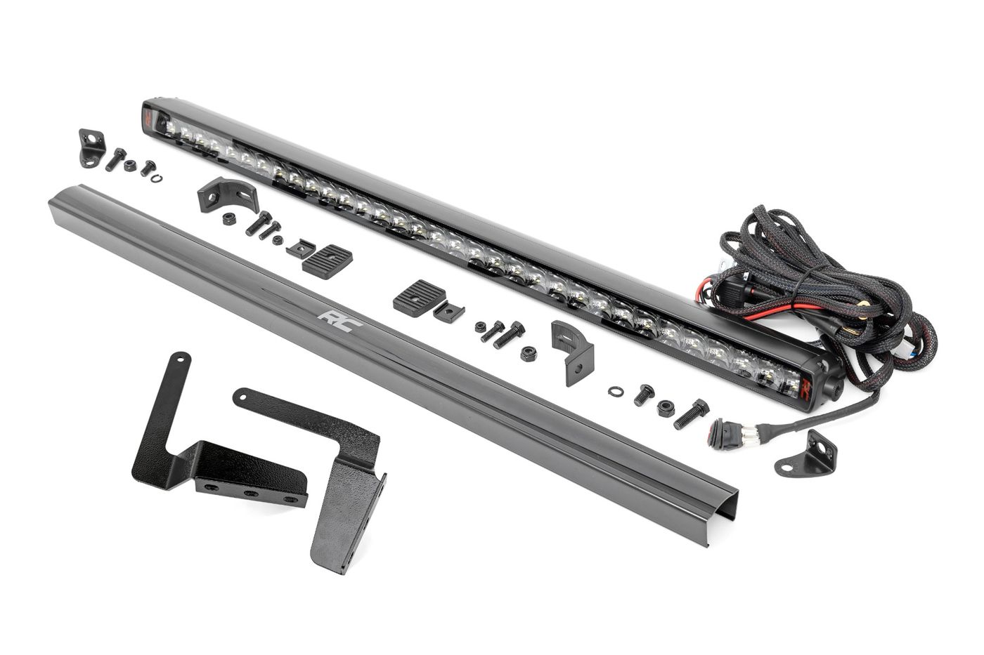 Rough Country LED Light Kit | Bumper Mount | 30" Spectrum Single Row | Toyota Tundra (14-21)