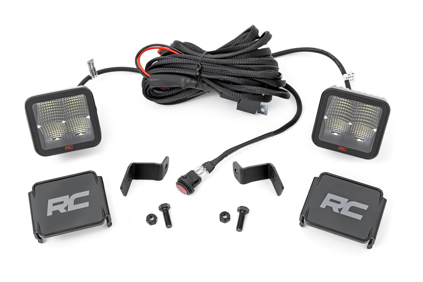 Rough Country LED Light Kit | Ditch Mount | 2" Spectrum Pair | Spot | Ford F-150 (15-26)/F-150 Lightning (22-26)