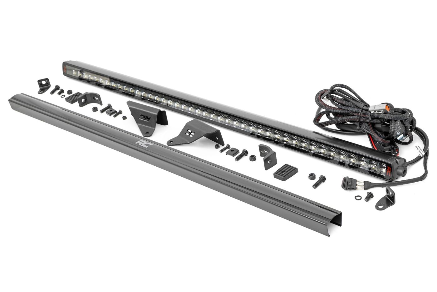 Rough Country LED Light Kit | Upper Windshield | 40" Spectrum Single Row | Ford Bronco (21-26)