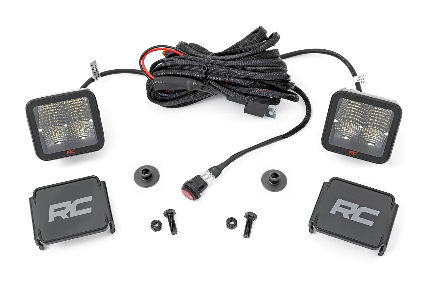 Rough Country LED Light Kit | Ditch Mount | 2" Spectrum Pair | Spot Pattern | Ford Bronco (21-26)