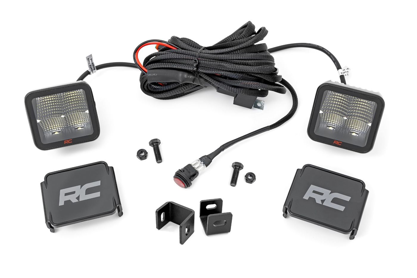 Rough Country LED Light Kit | Ditch Mount | 2" Spectrum Pair | Spot | Toyota Tundra (22-26)