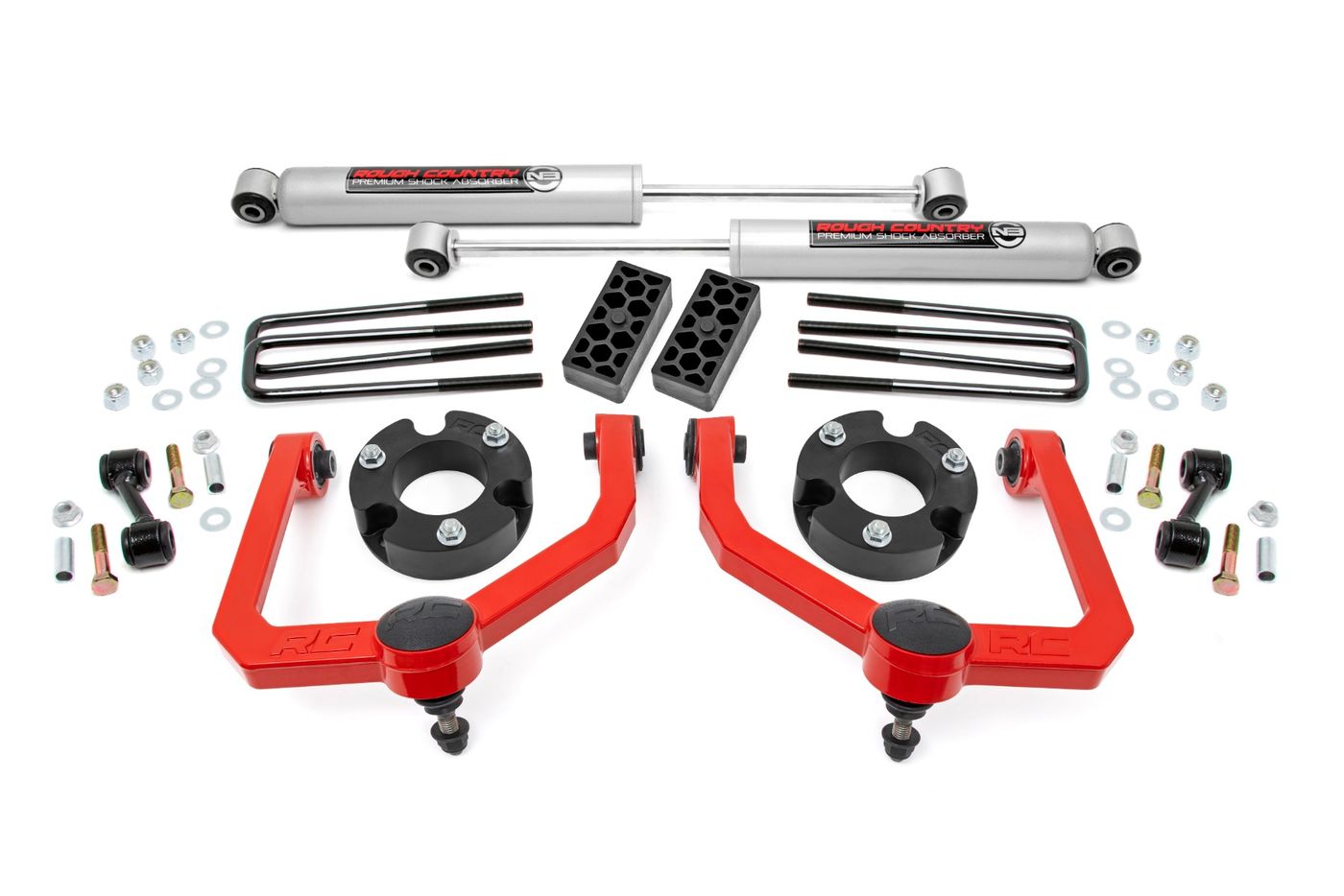 Rough Country 3 Inch Lift Kit | N3 Shocks | Nissan Titan 2WD/4WD (2004-2024)