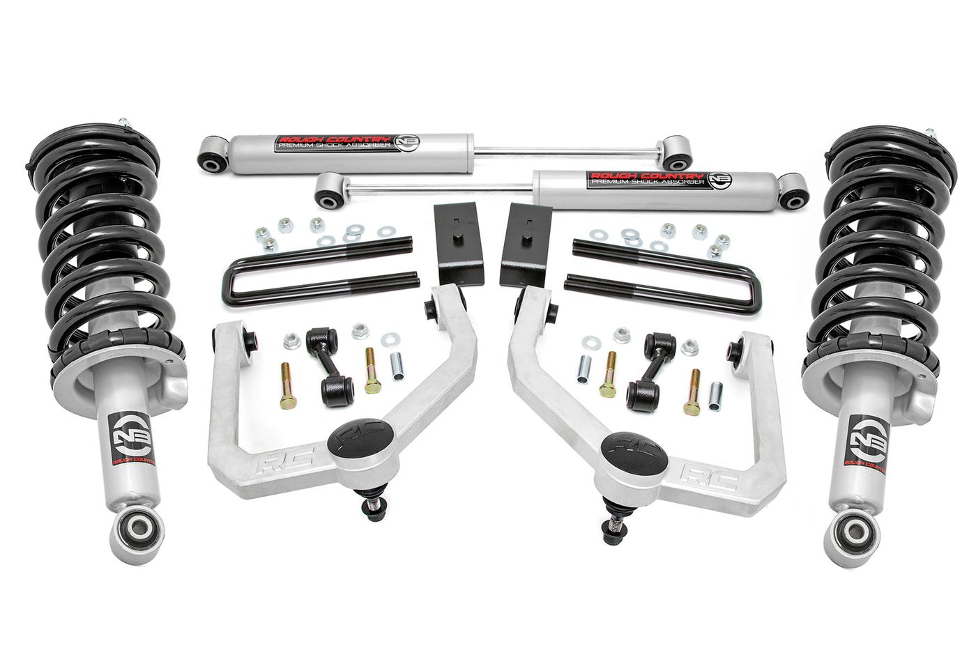 Rough Country 3 Inch Lift Kit | N3 Struts & Shocks | Nissan Titan 4WD (2017-2024)