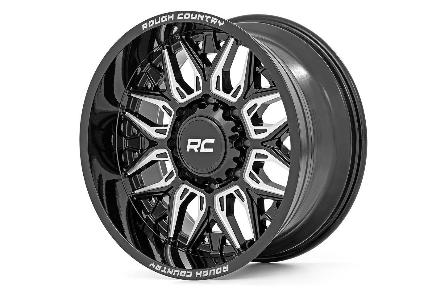 Rough Country Rough Country 86 Series Wheel | One-Piece | Gloss Black | 20x10 | 6x5.5 | -25mm