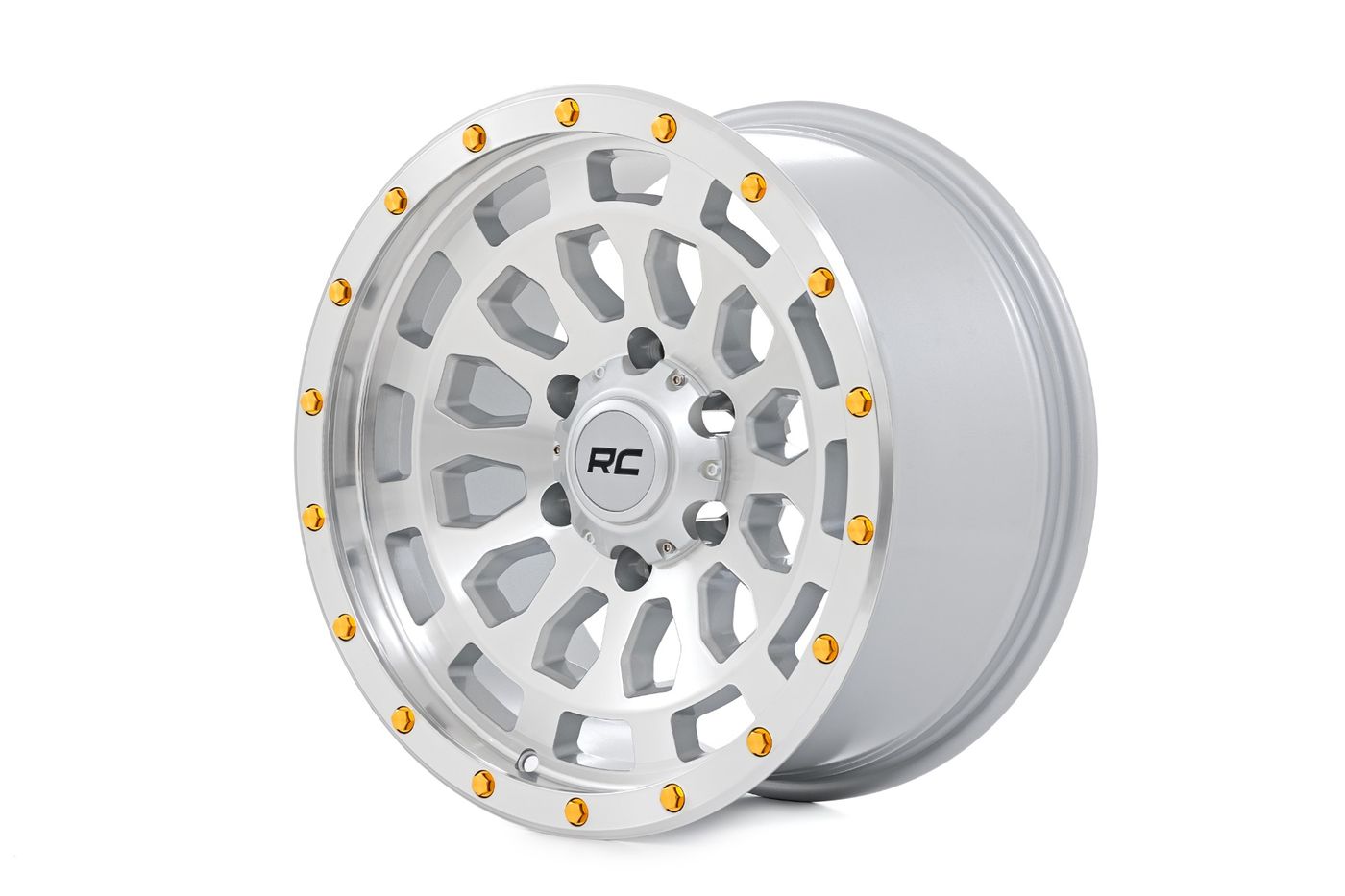 Rough Country Rough Country 87 Series Wheel | Simulated Beadlock | Full Machine | 17x8.5 | 5x5 | +0mm