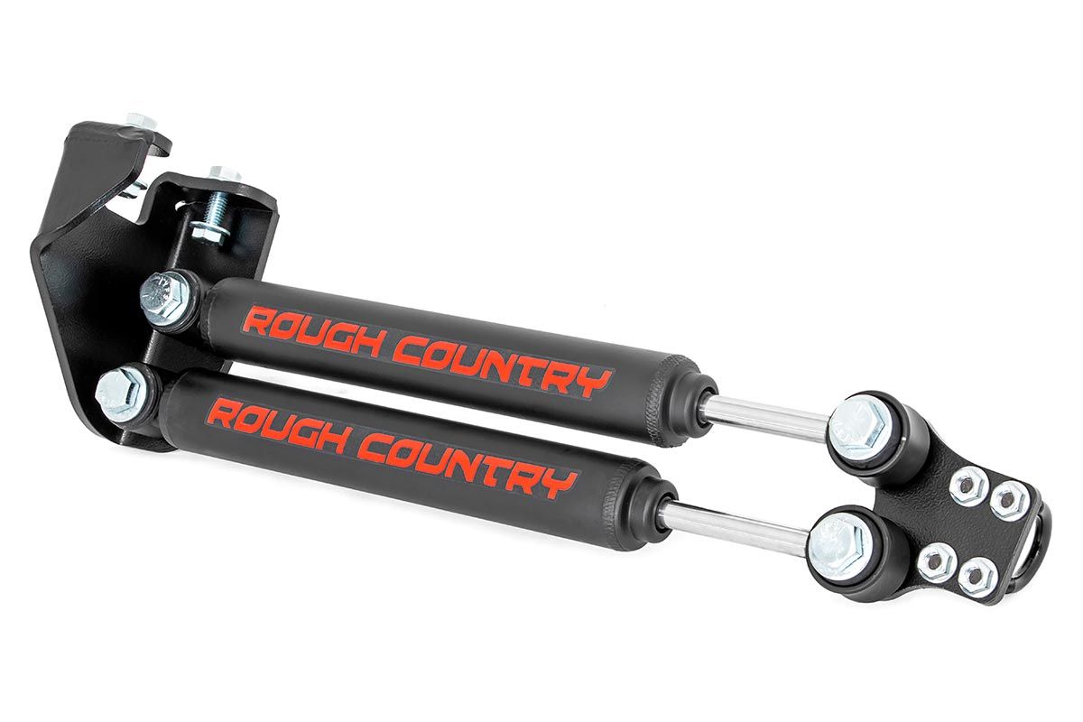 Rough Country Dual Steering Stabilizer | 4-6.5 Inch Lift | Jeep Wrangler YJ 4WD (1987-1995)