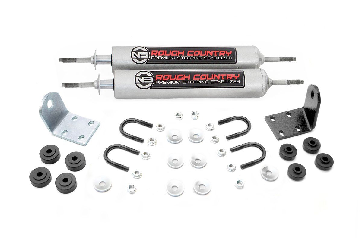 Rough Country N3 Steering Stabilizer | Dual | Ford Bronco/F-100/F-150 4WD (1977-1979)