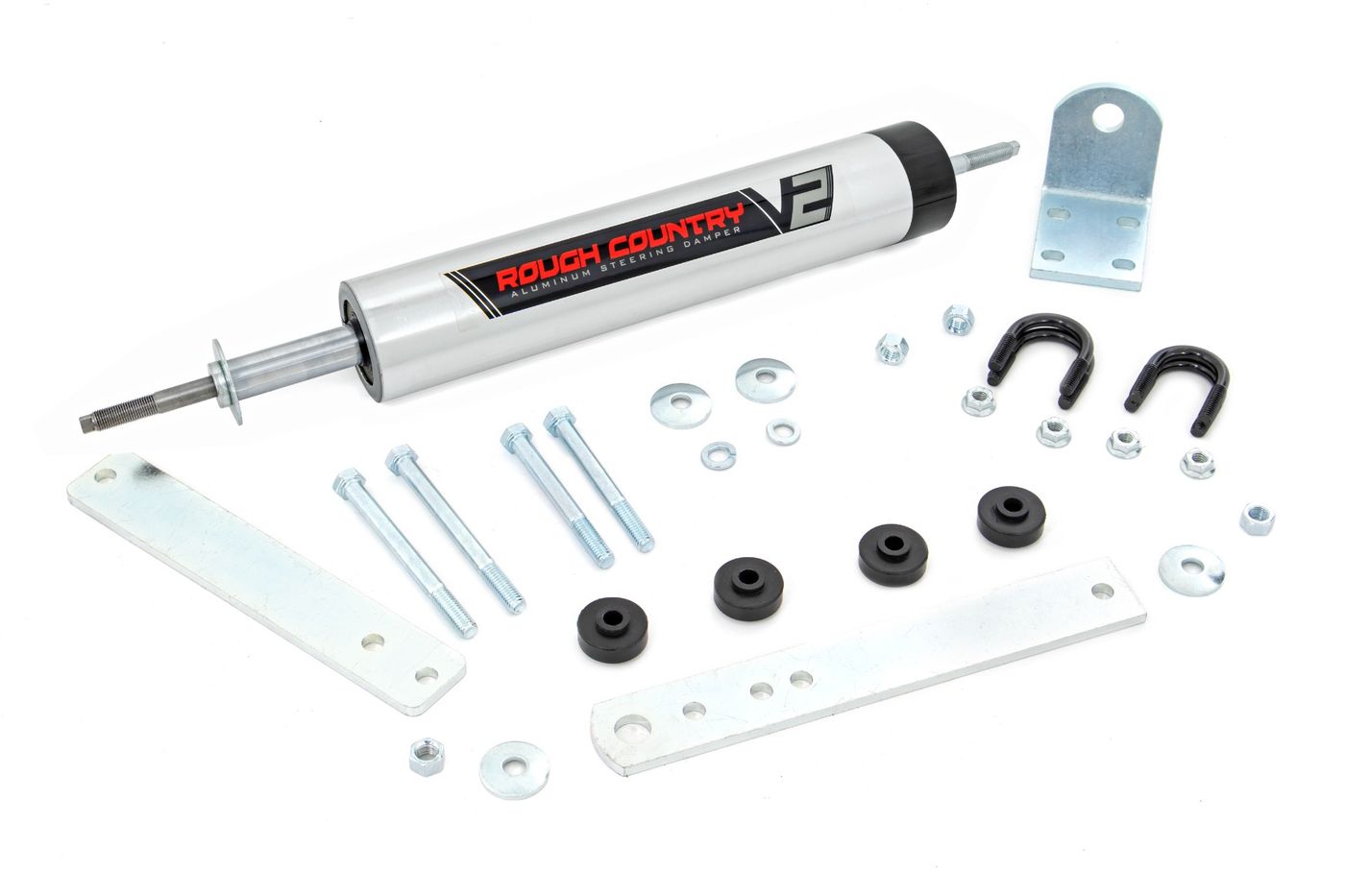 Rough Country V2 Steering Stabilizer | Ford Bronco/F-150/F-250 (1980-1998)