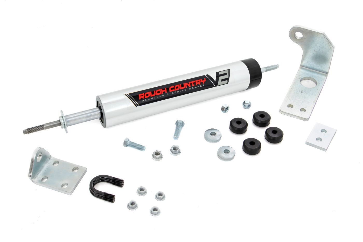 Rough Country V2 Steering Stabilizer | 0-5 Inch Lift | Ford F-150 4WD (1997-2003)