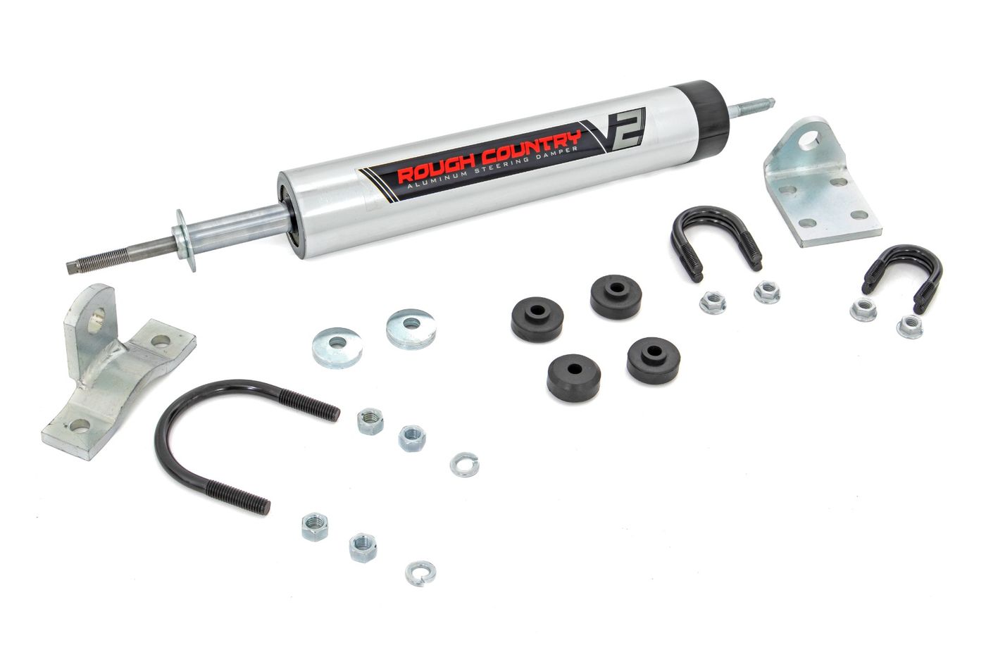 Rough Country V2 Steering Stabilizer | Multiple Makes & Models (Dodge/Jeep)
