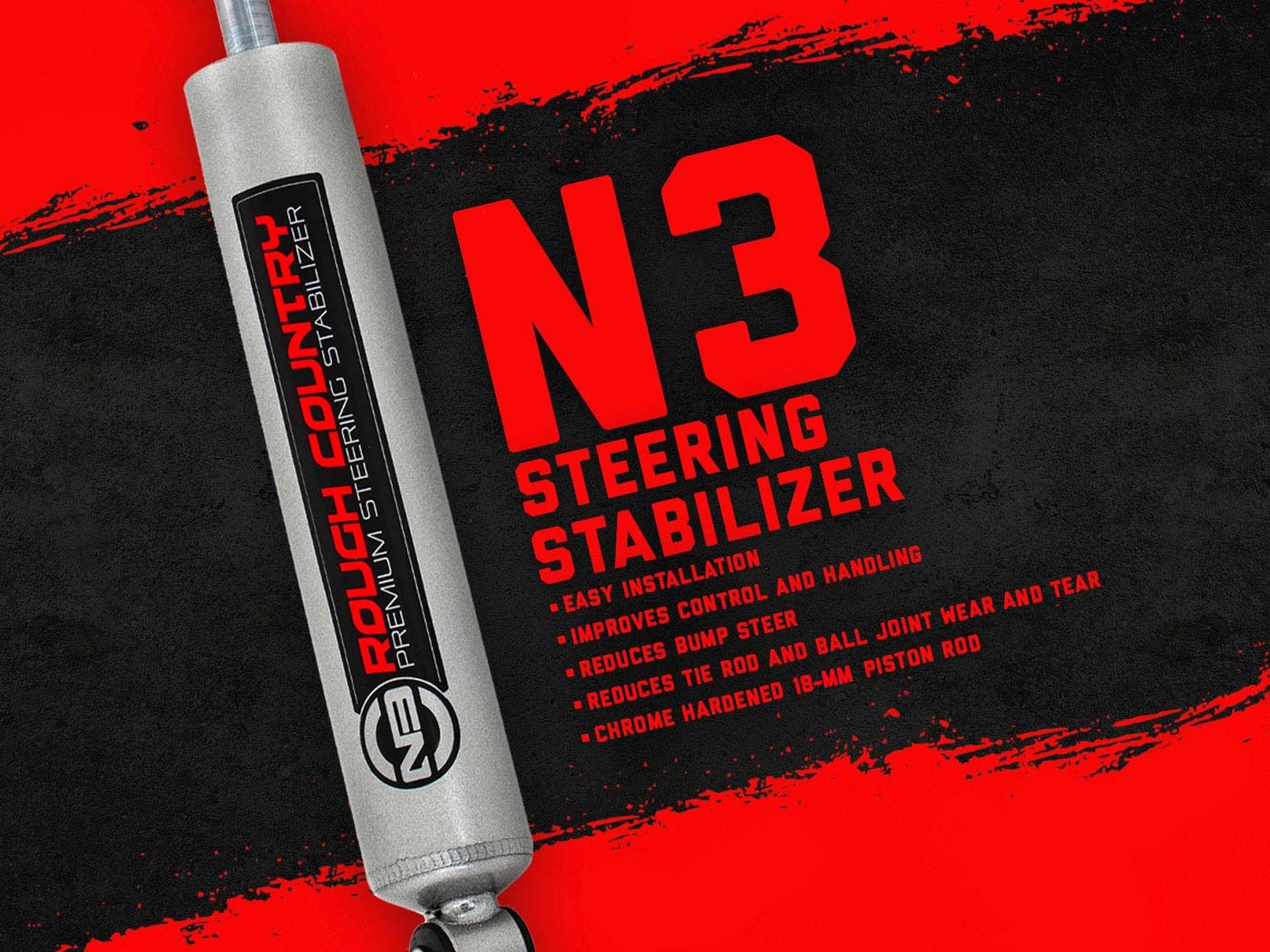 Rough Country N3 Steering Stabilizer | Chevy/GMC C10/K10 C15/K15 Truck/Half-Ton Suburban (69-72)