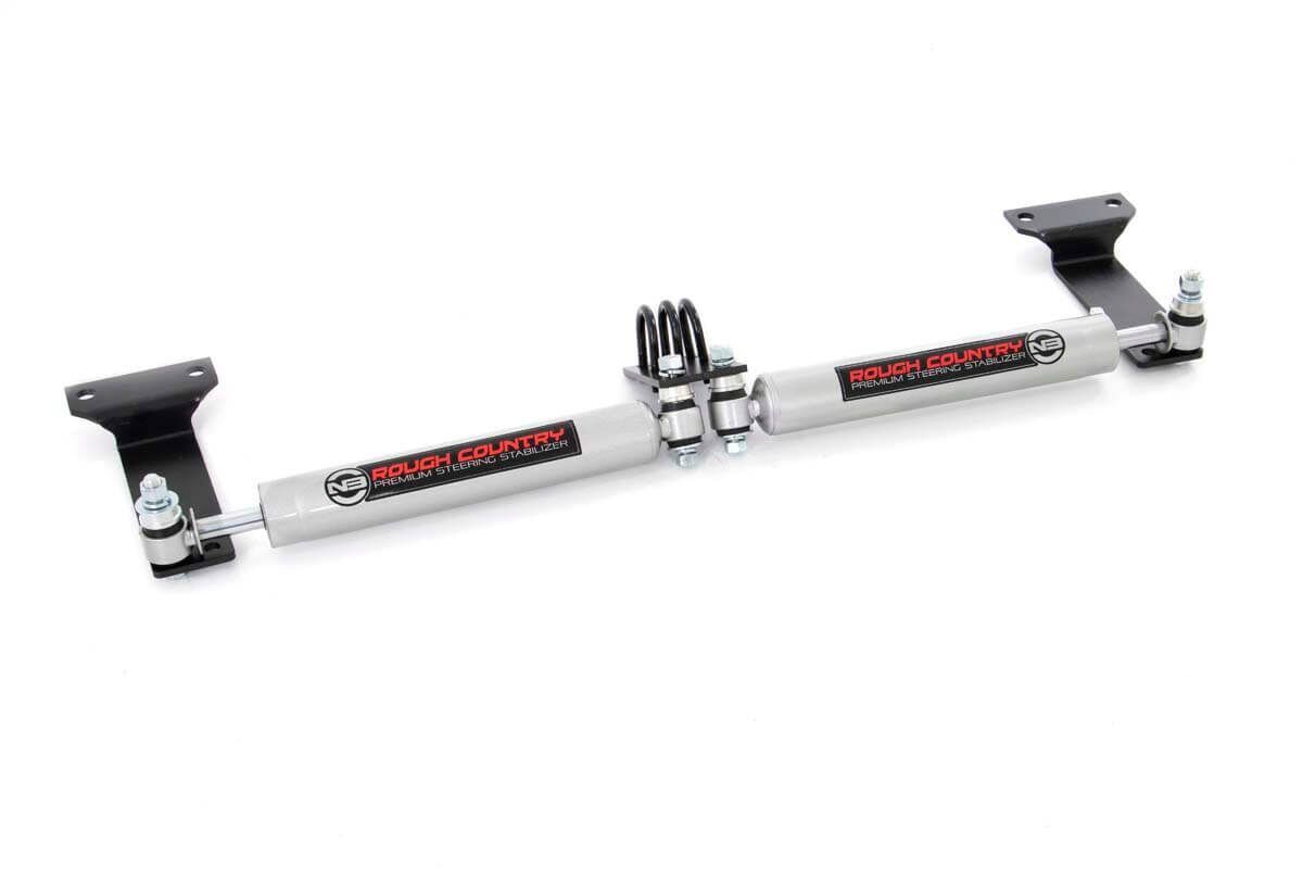 Rough Country N3 Steering Stabilizer | Dual | 2-8 Inch Lift | Ford Excursion (00-05)/Super Duty (99-04)