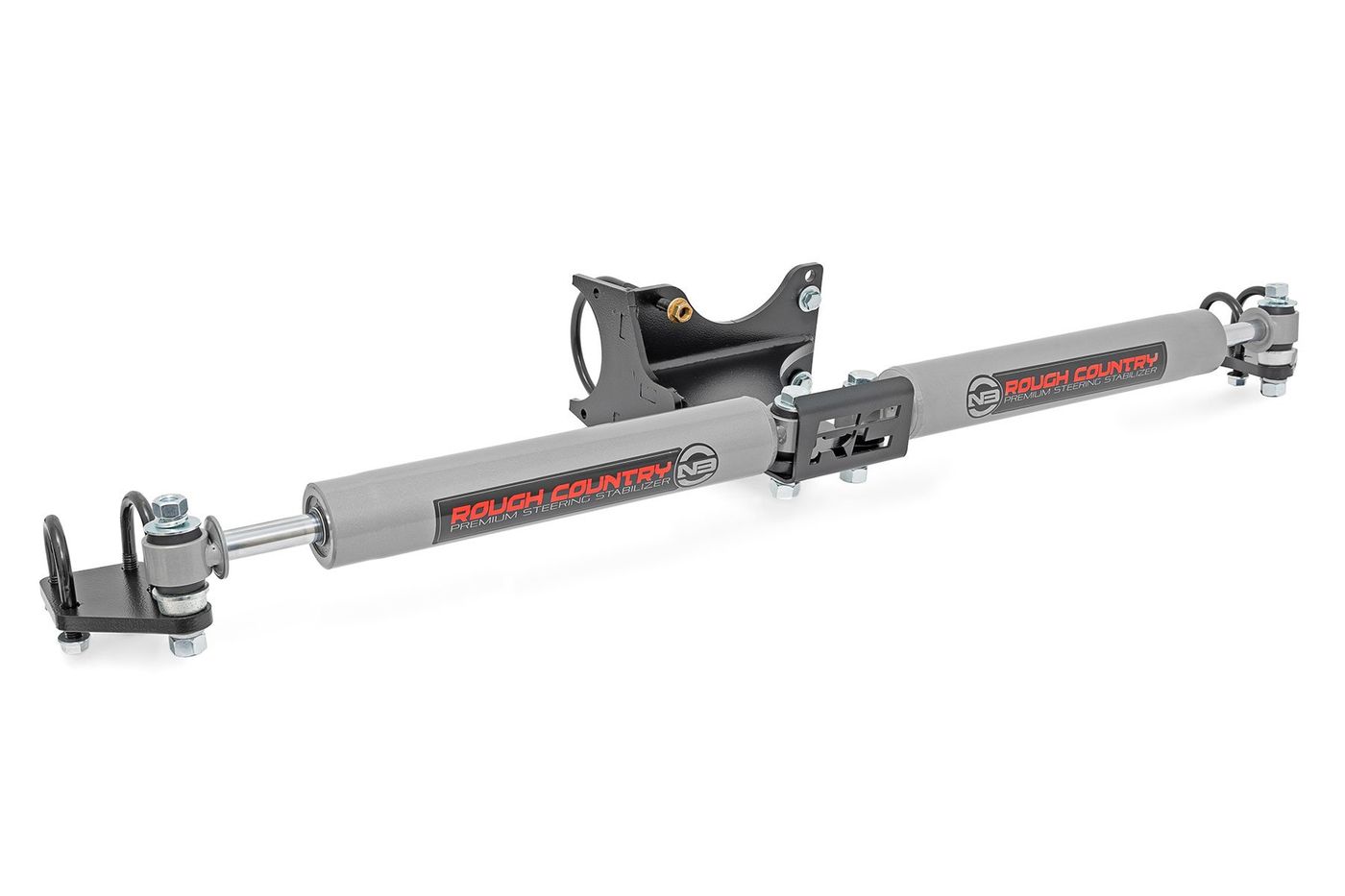 Rough Country N3 Steering Stabilizer | Dual | 2-8 Inch Lift | Ford F-250/F-350 Super Duty (05-24)
