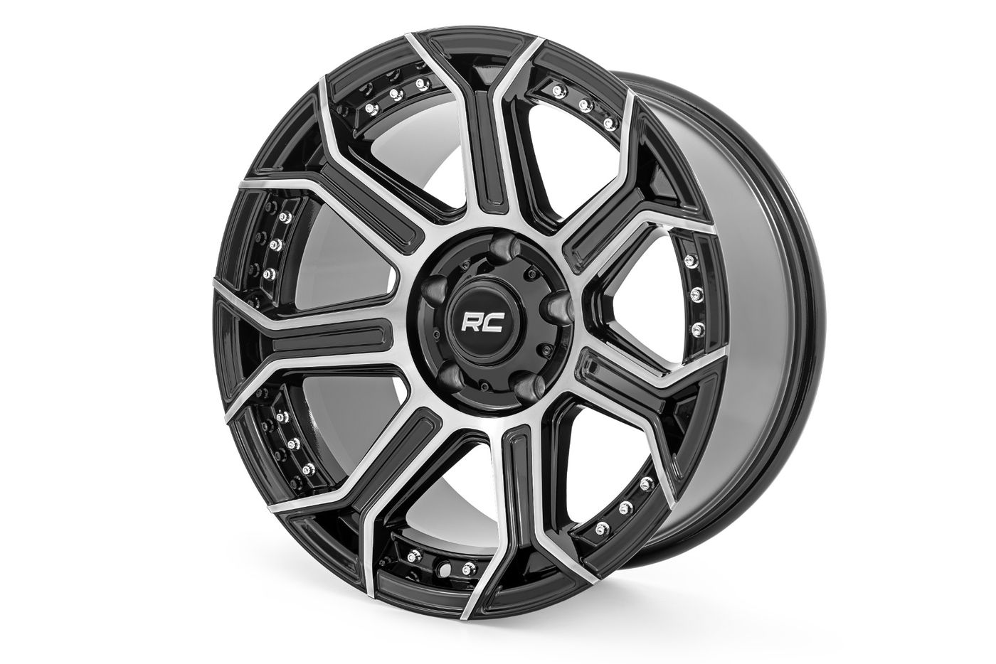 Rough Country Rough Country 89 Series Wheel | One-Piece | Black Machined Gun Metal | 17x9 | 6x5.5 | -12mm