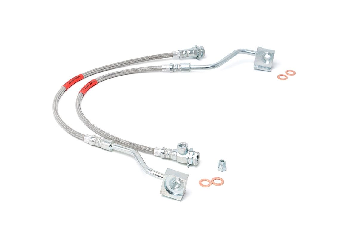 Rough Country Brake Lines | Stainless | FR | 4-6" Lift | Ford Bronco/F-150 4WD (1980-1996)