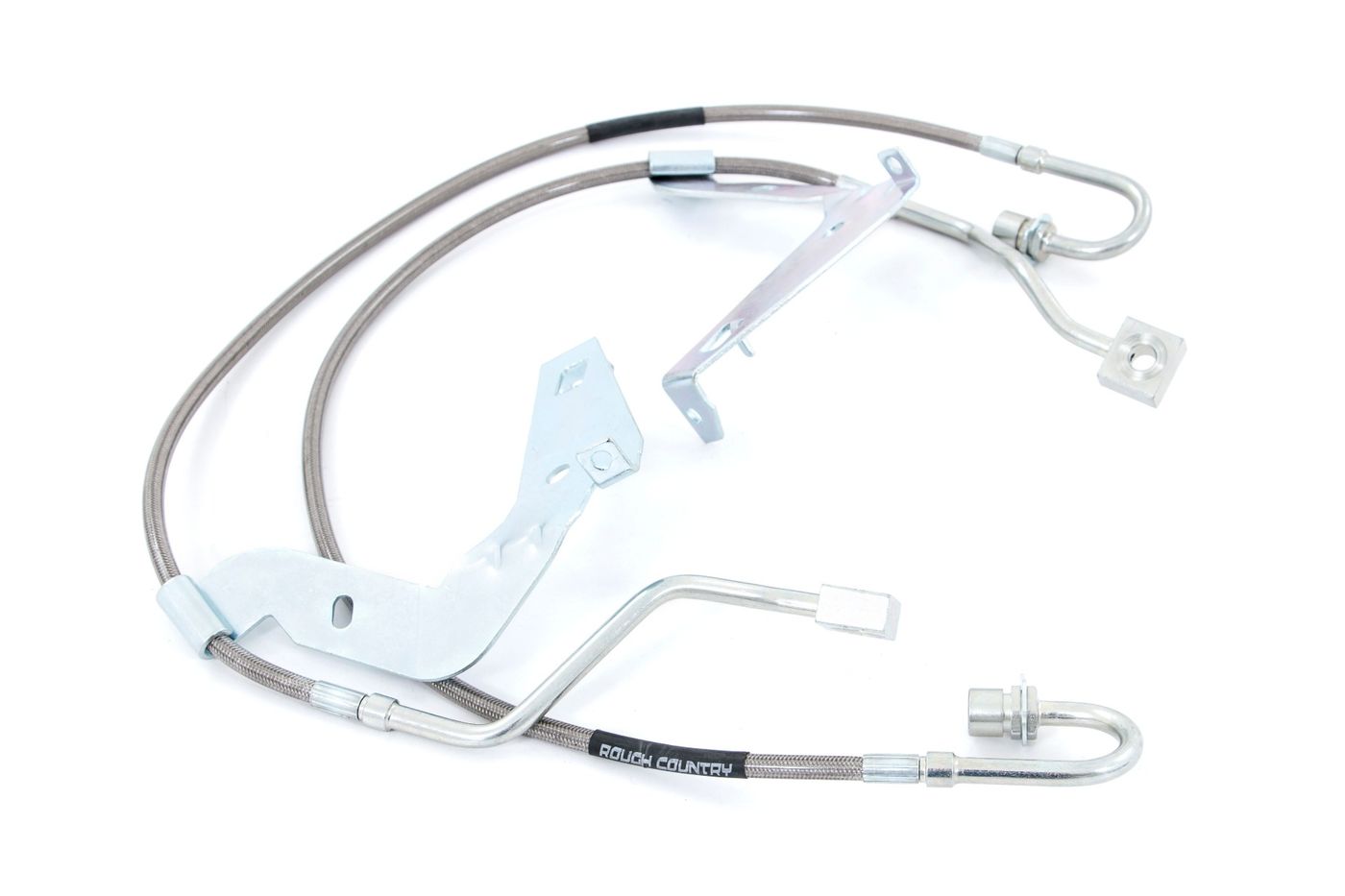 Rough Country Brake Lines | Stainless | Front | Ford F-250/F-350 Super Duty 4WD (2017-2026)