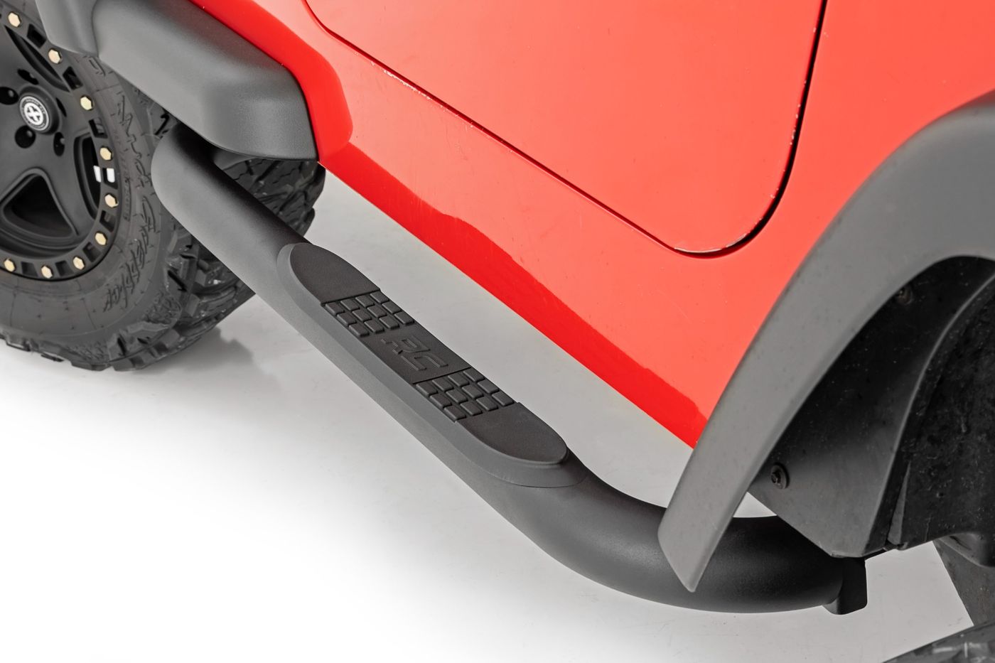 Rough Country Nerf Steps | 3-Inch Tube | Jeep Wrangler TJ (97-06)/Wrangler YJ (87-95)