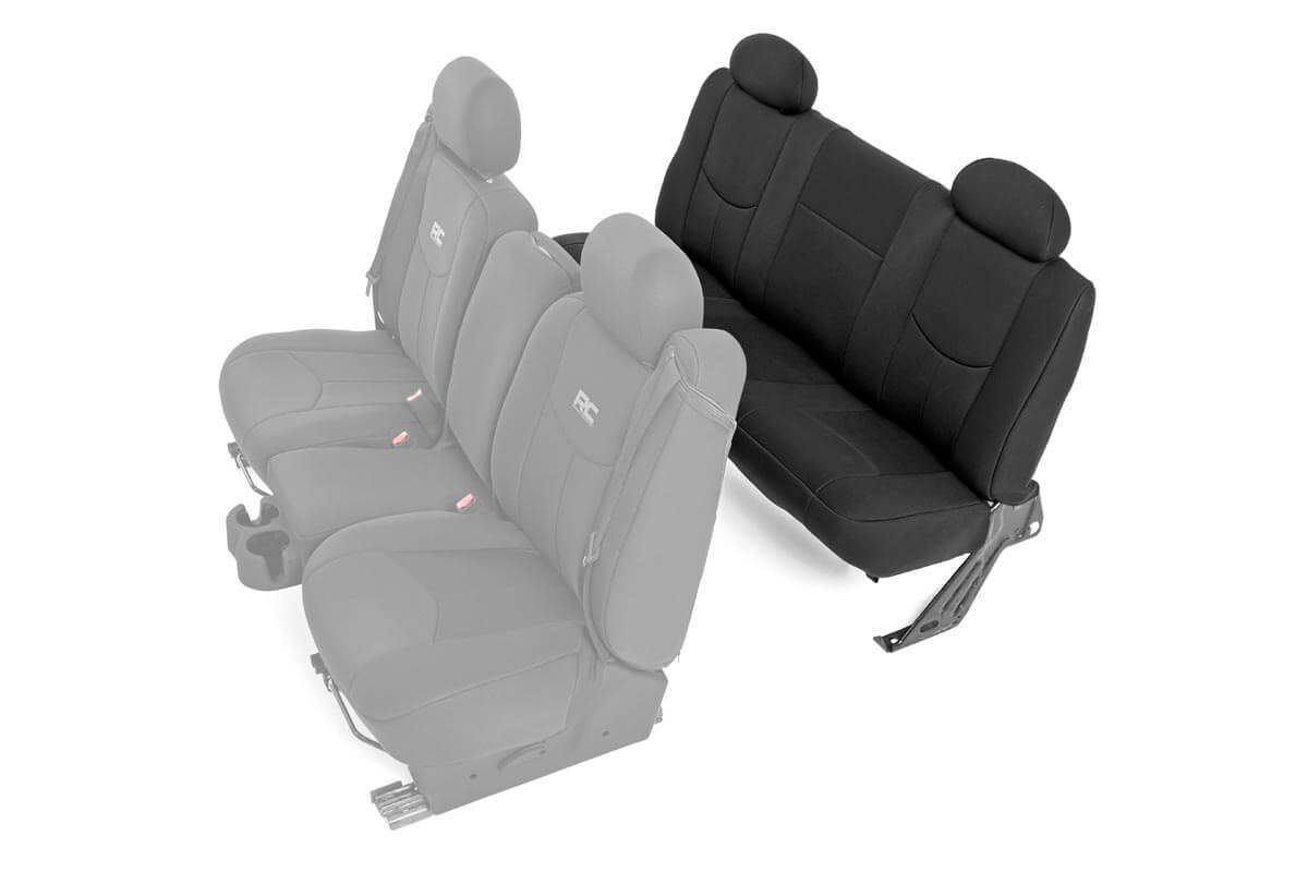 Rough Country Rear Seat Covers | Full Bench | Chevy/GMC 1500 (99-06 & Classic)