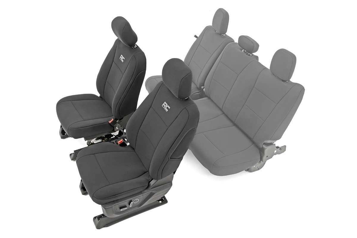 Rough Country Seat Covers | Front Bucket Seats | Ford F-150/Lightning/F-250/F-350 (15-26)