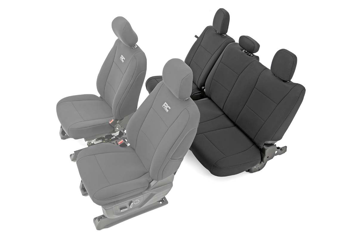 Rough Country Seat Covers | Rear Bench Seat | Ford F-150/Lightning/F-250/F-350 (2015-2026)