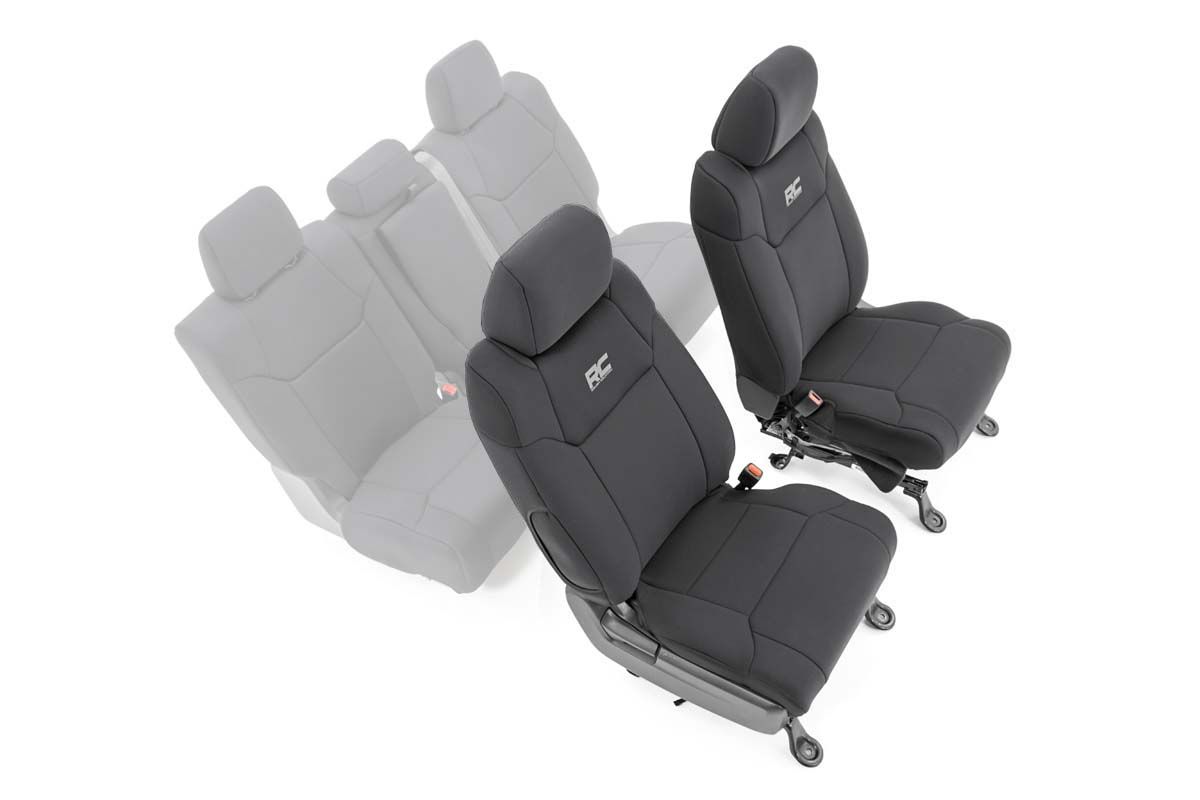 Rough Country Seat Covers | Front W/ Console Cover | Toyota Tundra 2WD/4WD (2014-2021)