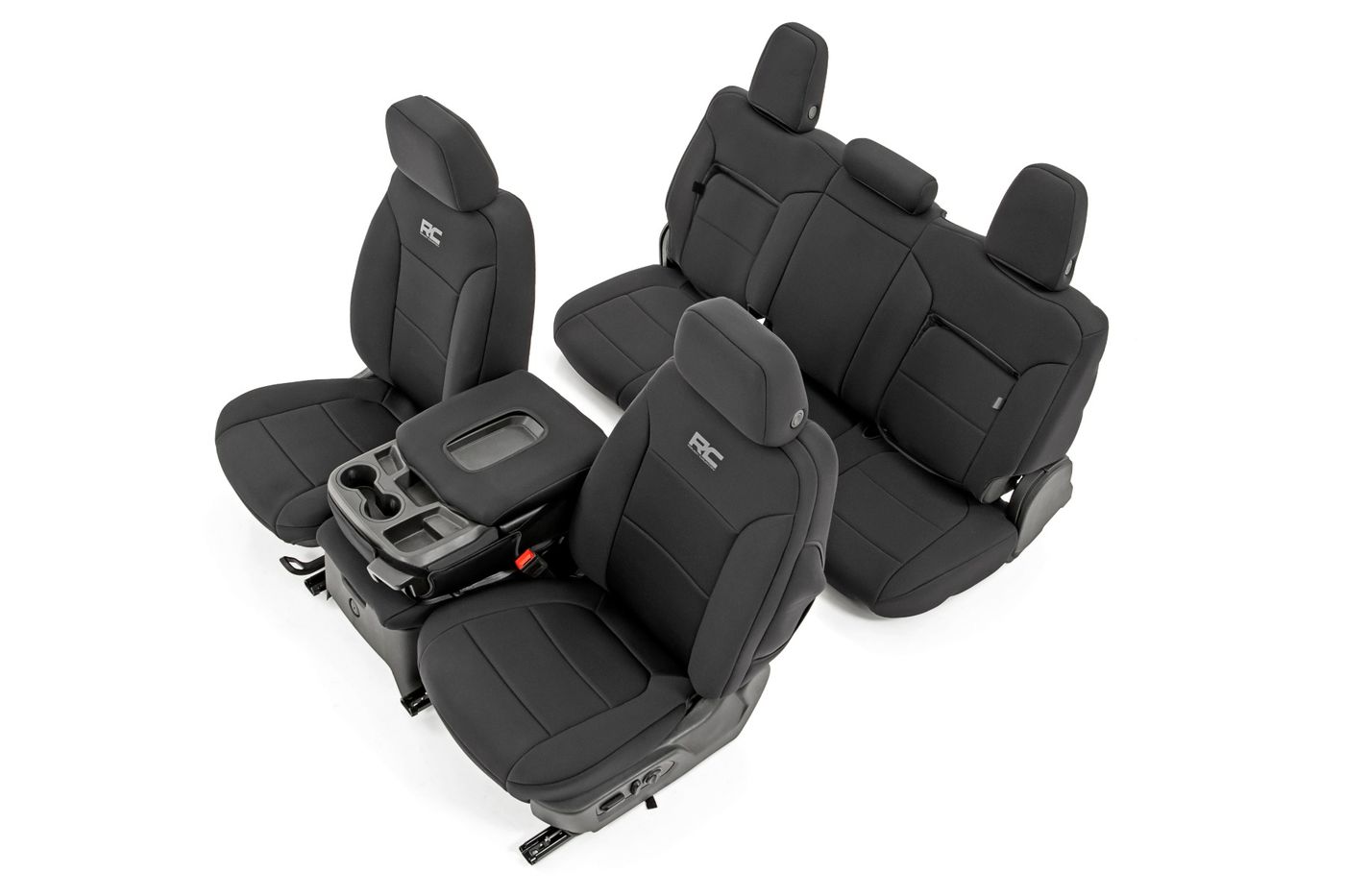 Rough Country Seat Covers | FR 40/20/40 | RR 60/40 | Chevy/GMC Sierra 1500 (19-26)/Silverado 1500 (19-26)