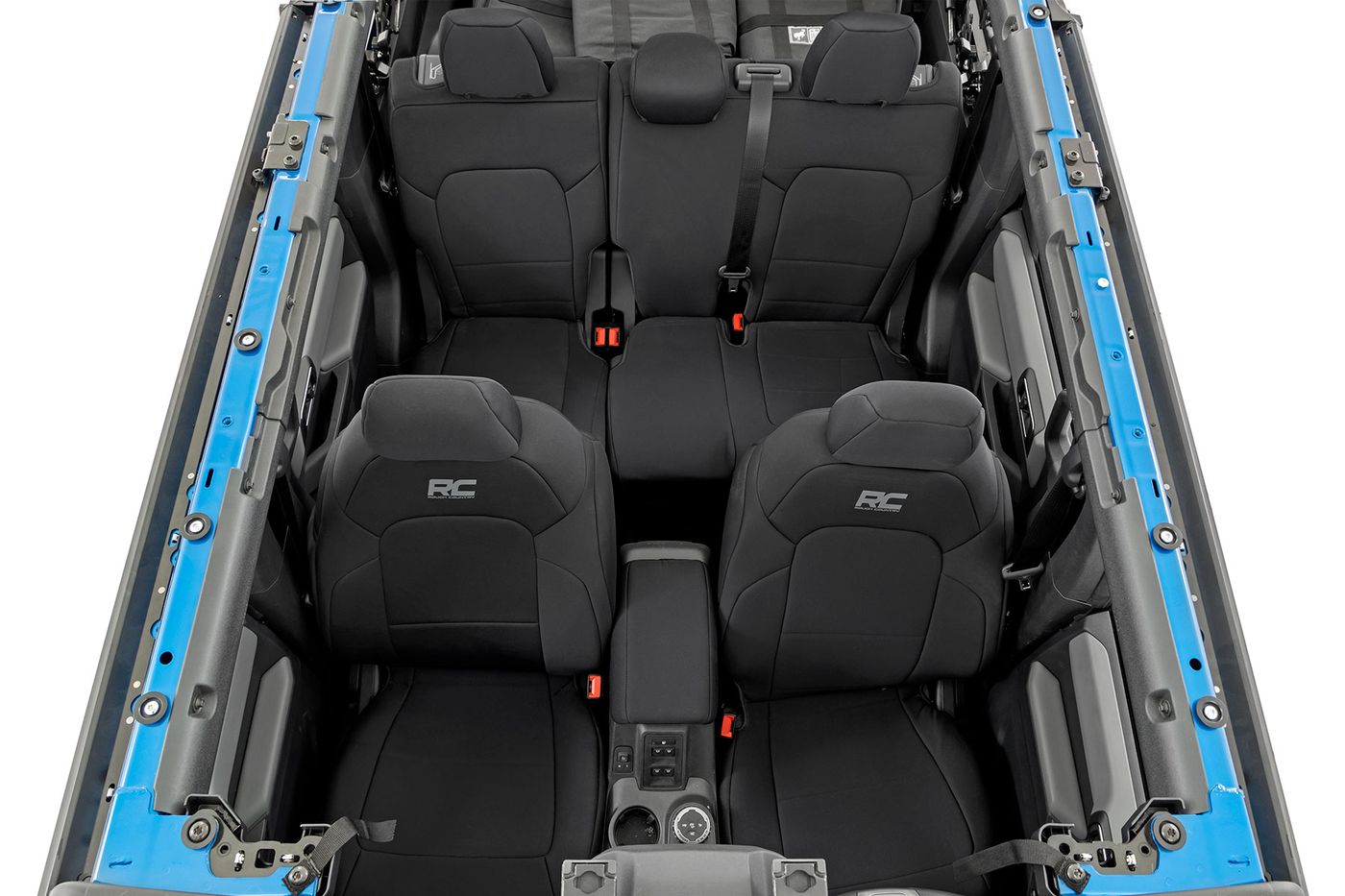 Rough Country Seat Covers | Bucket Seats | FR & RR | Ford Bronco 4WD (2021-2026)