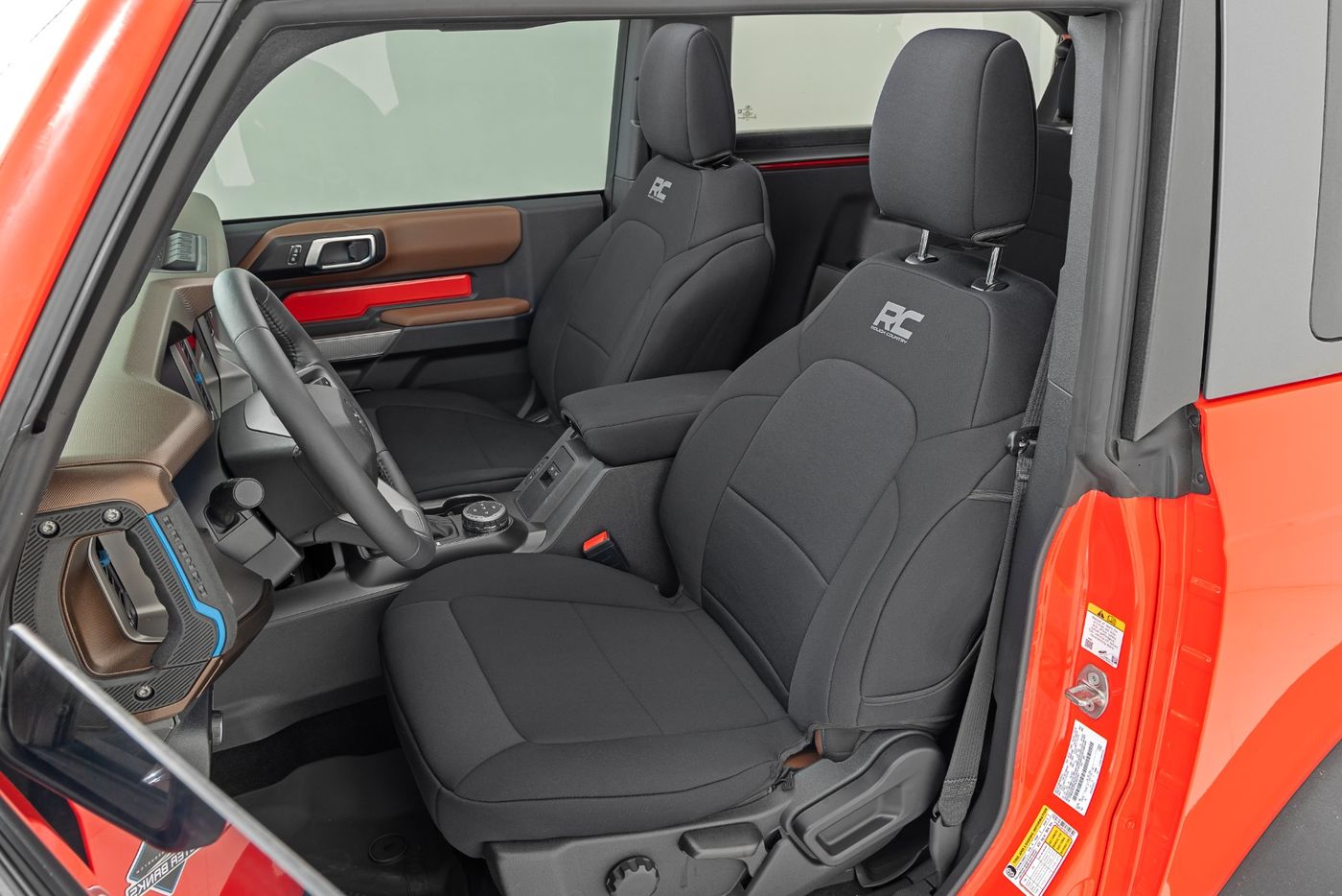 Rough Country Seat Covers | Bucket Seats | FR & RR | Ford Bronco (2 Door) 4WD (2021-2026)