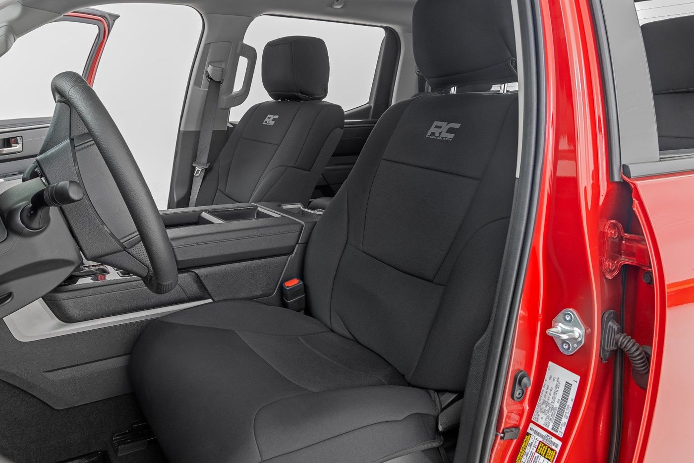 Rough Country Seat Covers | No Rear Cup Holder | Toyota Tundra 2WD/4WD (2022-2026)